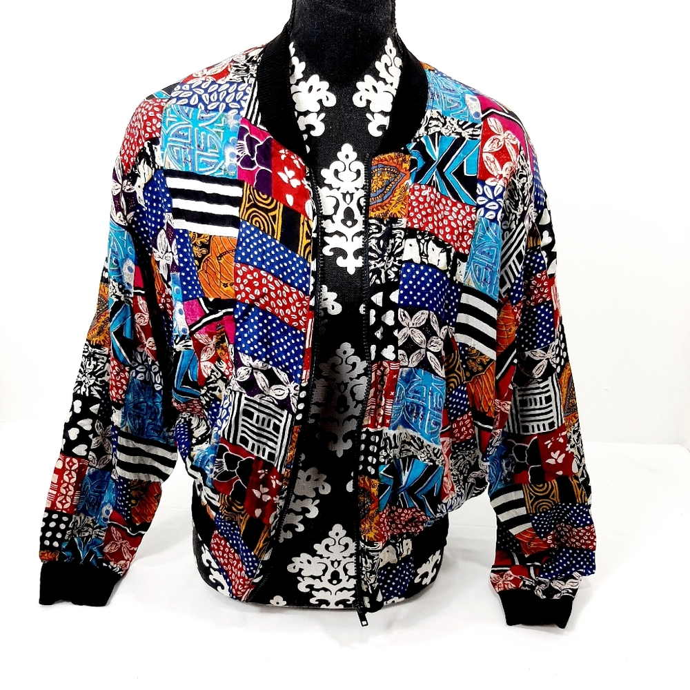 Vintage Ride rayon lightweight jacket, size small - Picture 2 of 11